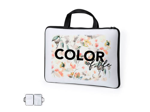 Practical sleeve for laptops up to 15 inches, made in soft shell - Lury Personalised