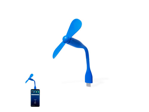 Practical flexible fan, with Type-C connection and compatible with a multitude of devices - Irvinton Personalised