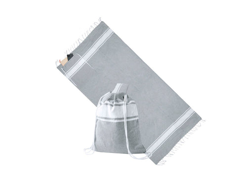 180x90cm pareo backpack, manufactured in resistant recycled cotton 170g/m2 and in different colours - Carey Personalised