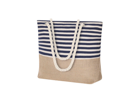 Bag made of resistant 450g/m2 cotton, with jute base - Ivyx Personalised