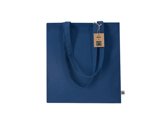 Borse Di Cotone Inova Fairtrade Personalizzato - Shopper della linea natura, realizzata in cotoneda 180g/m2