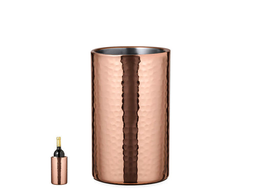 Elegant 1 litre capacity cooler, made of stainless steel with galvanised copper coating - Gibli Personalised