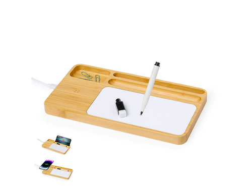 Wireless organizer charger 15W in nature line - Lautrec Personalised