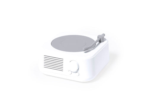 Bluetooth® speaker in an original turntable shape, compact in size and with 5W power - Bitels Personalised