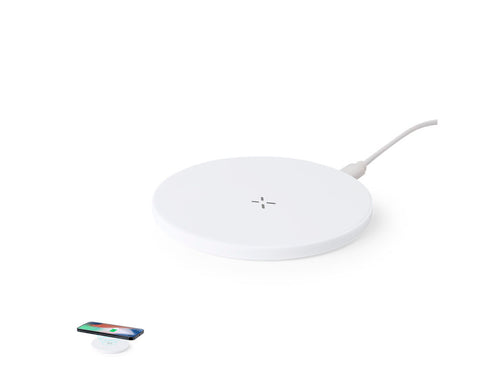 Wireless charger 15W in circular design made of RABS - Kambel RCS Personalised