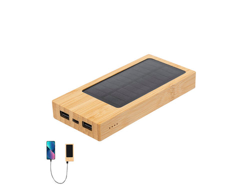 External auxiliary battery with solar charging and 4,000 mAh charging capacity - Molden Personalised