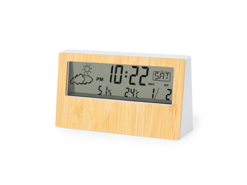 Weather station with bamboo face - Roamer Personalised