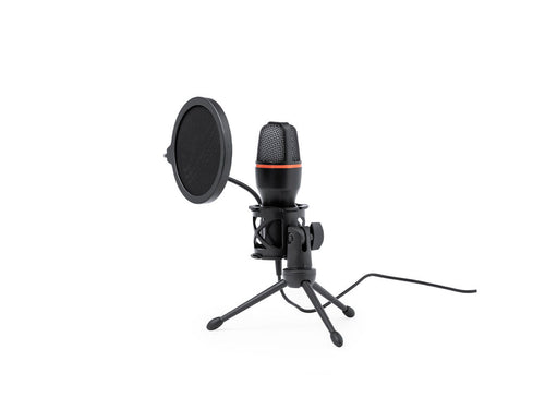 Condenser microphone with high audio quality, ideal for live broadcasts, video calls or recording podcasts among many other uses - Densha Personalised