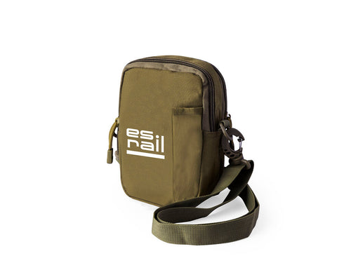 Shoulder bag in durable 800D polyester and sand brown tones - Gertler Personalised