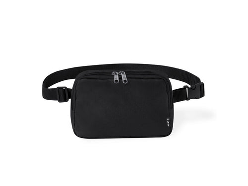 Rectangular design waist bag made of RPET 600D polyester - Vexen Personalised