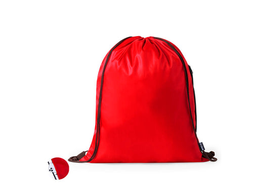 Drawstring backpack made of soft 210T RPET polyester - Hildan Personalised