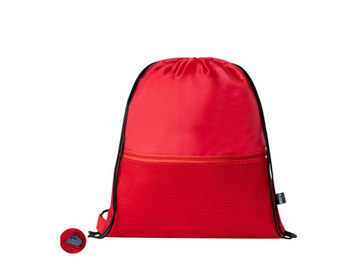 Drawstring backpack made of soft 210D RPET polyester - Uznam Personalised