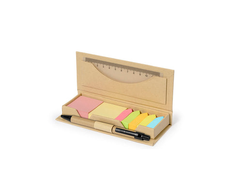 Useful office set made of Recycled cardboard - Alisio Personalised