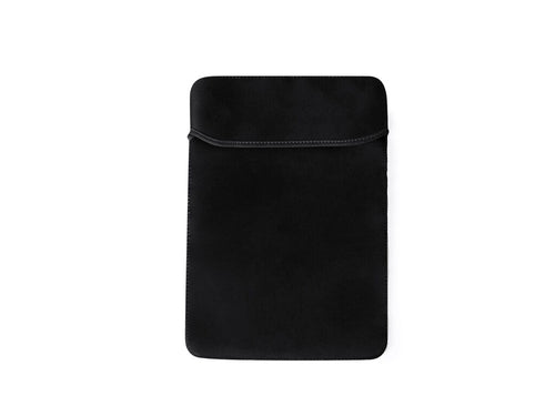 Practical laptop sleeve made of soft shell and in black color - Brunap Personalised