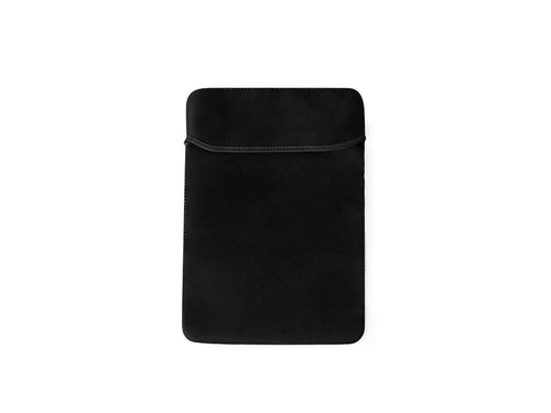 Practical tablet sleeve made of soft shell and in black color - Garlan Personalised