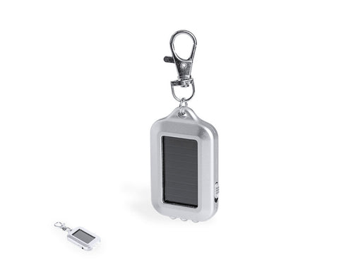 Useful solar charging torch with keyring - Eluxo Personalised