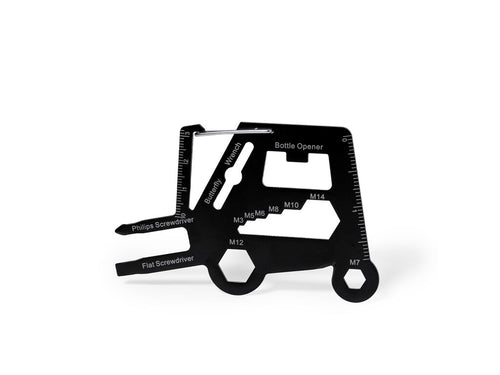 Practical and unusual stainless steel multi-tool in the shape of a mechanical bull - Telep Personalised