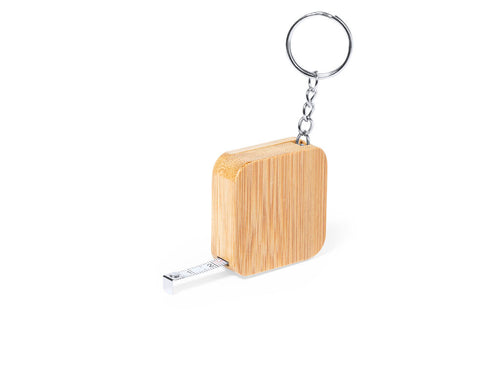 Keychain flexometer made in bamboo - Axler 1m Personalised