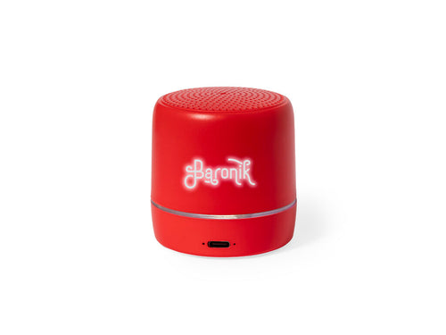 Compact Bluetooth® speaker with LED backlit inside - Kucher Personalised