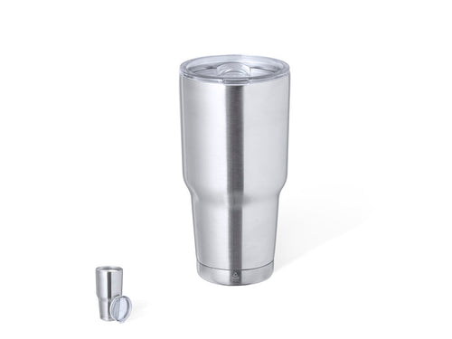 Insulated cup made of recycled double walled stainless steel with a capacity of 800ml - Atinger Personalised