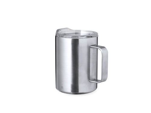 Tabletop insulated mug made from recycled double walled stainless steel with a capacity of 370ml - Dovery Personalised