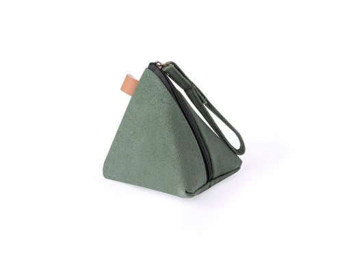 Genuine pyramid shaped coin purse, made of durable canvas - Zarynix Personalised