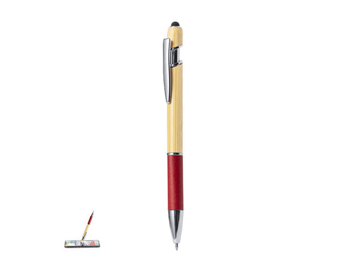 Ball pen pointer with bamboo barrel - Filipo Personalised
