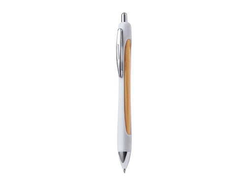 Stylish push-button ball pen made of RABS and bamboo - Storm Personalised