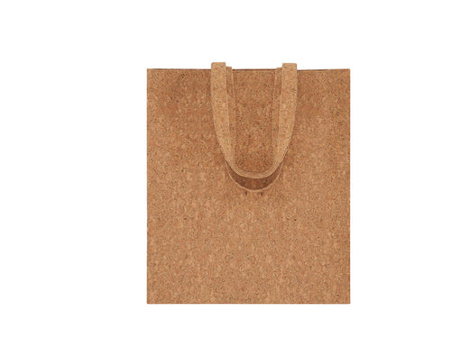 Bag made of natural cork, with reinforced cork handles of 50 cm in length - Lyrixon Personalised