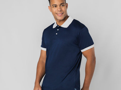 Technical polo shirt in 100% polyester piqué material 180g/m2 - Rebon Personalised