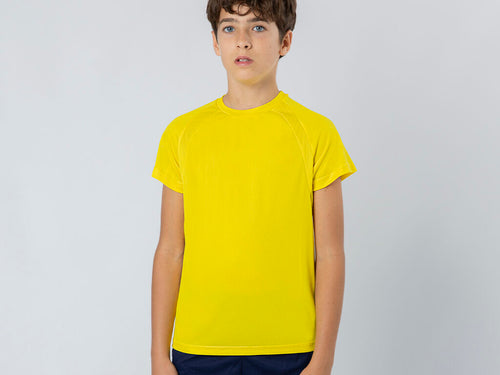 Kid technical T-shirt in 100% polyester breathable 135g/m2 material - Sappor Personalised