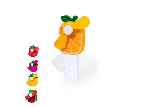 Fan in fun fruit shapes, made of resistant ABS - Manhattan Personalised