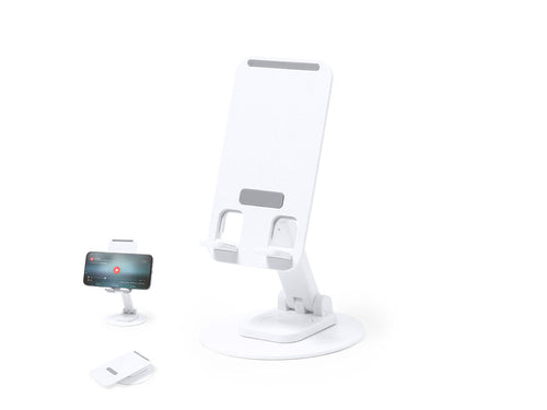 Foldable holder for smartphone and tablet, made of durable aluminium and ABS - Marxel Personalised