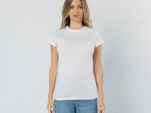 Women’s fit short-sleeve T-shirt made of 100% cotton single jersey 160 g/m² - Seiyo Personalised