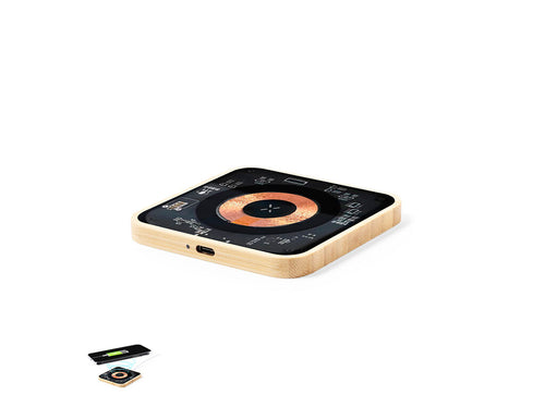 Wireless charger 15W in an original design with a transparent surface, showing the internal components of the device - Gaussian Personalised