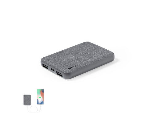 External auxiliary battery coated in soft RPET polyester - Syrong Personalised