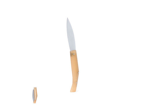 Pocket knife made of resistant stainless steel, with ergonomic handle made of resistant ABS and safety lock - Mulsen Personalised