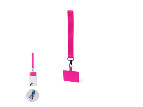 Original bracelet with holder in soft polyester, suitable for all wrists and with carrying accessory to place between the case and the smartphone - Belaya Personalised