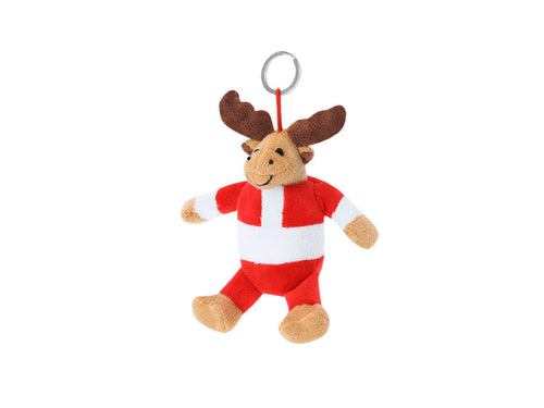 Soft teddy key rings with Christmas decorations - Cardix Personalised