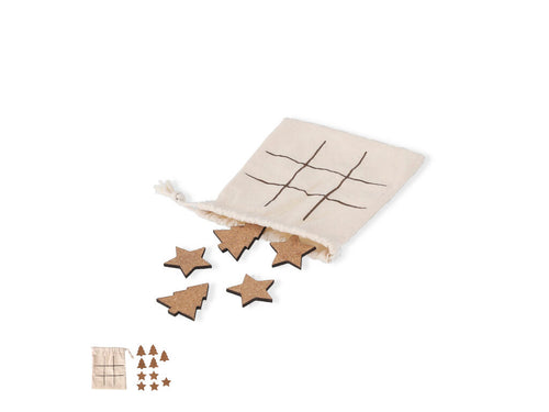 Tic-tac-toe game made of natural cork - Bronso Personalised