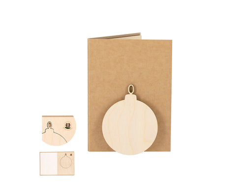 Sustainable and original Christmas card set with pine seeds, an environmentally friendly and surprising gift - Astrox Personalised