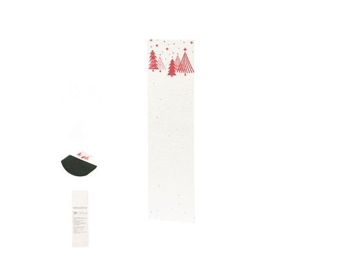 Christmas bookmark made of seeded paper with Christmas design - Baird Personalised