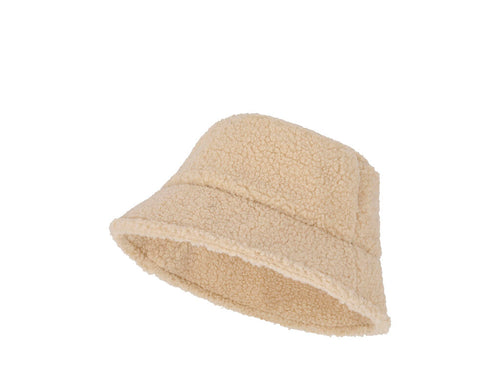 Soft touch beanie with sheepskin finish, made in warm sherpa material - Timoty Personalised