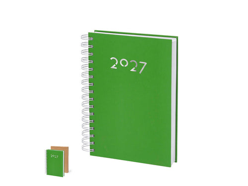 A5 size ring binder diary in soft and resistant PU leather, with hard covers - Witrex Personalised