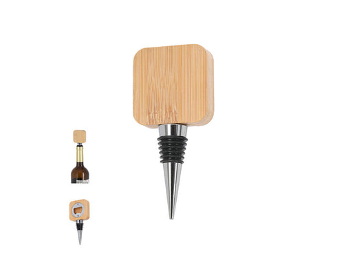 Practical bottle stopper with integrated bottle opener - Pomni Personalised