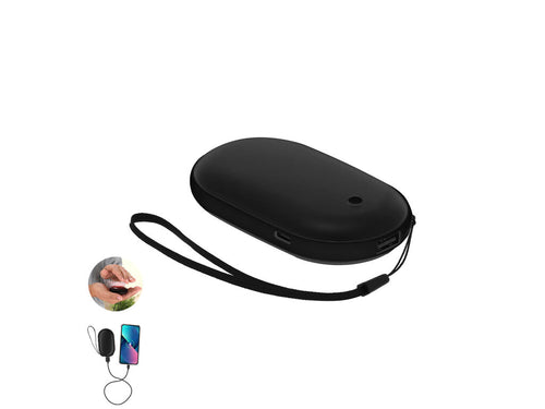 External auxiliary battery with hand warmer function, made of aluminium - Geax Personalised