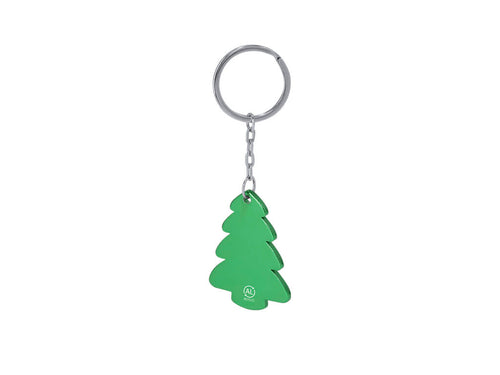 Recycled aluminium Christmas Tree keyring - Shappier Personalised