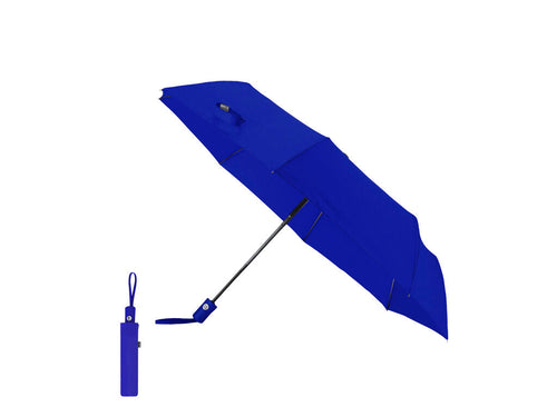 Folding umbrella with a diameter of 98 cm in 190T RPET pongee material and 8 panels - Santana Personalised