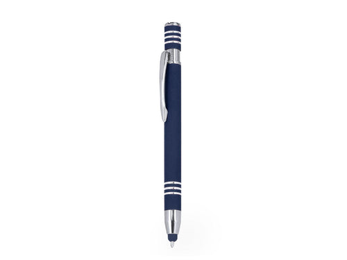 Push-button mechanism stylus ball pen, made of aluminium - Harkin Personalised