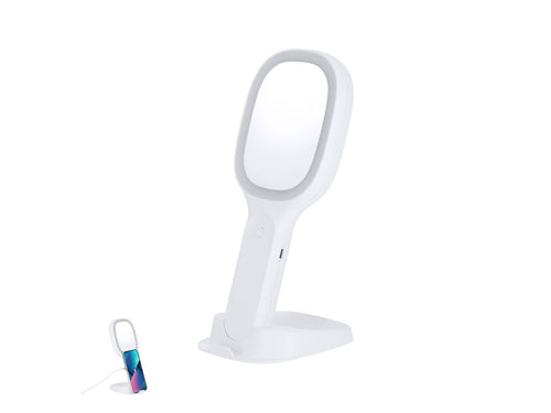 Multi-function mirror with versatiles funtions: - A 1x mirror on one side and a 5x magnifying mirror on the other side - Marchox Personalised